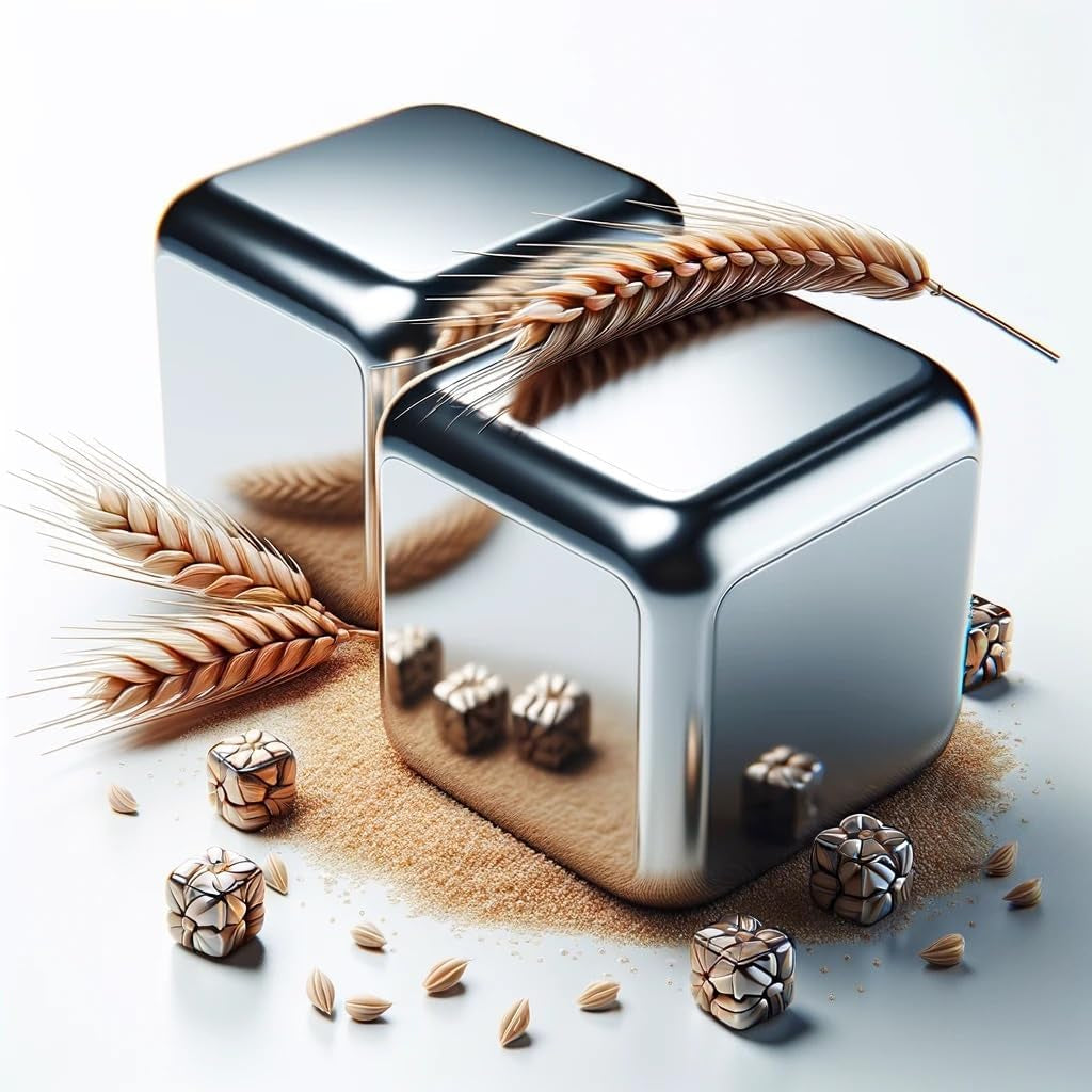 Whiskey Stones Gift Set by , Set of 2 Extra Large Stainless Steel Whiskey Cubes, Food Grade Stainless Steel, Drink Chillers, Chilling Stones, Whiskey Rocks, Reusable Ice Cubes