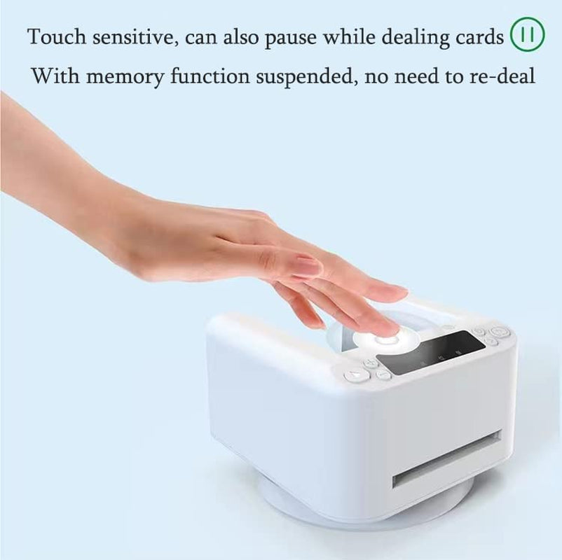 Smart Automatic Poker Card Dealer-360° Rotating Universal Anti-Cheating Playing Card Dealing Tool, Rotating Card Dealer Machine for UNO, Blackjack, Texas Hold'Em, Home Card Games
