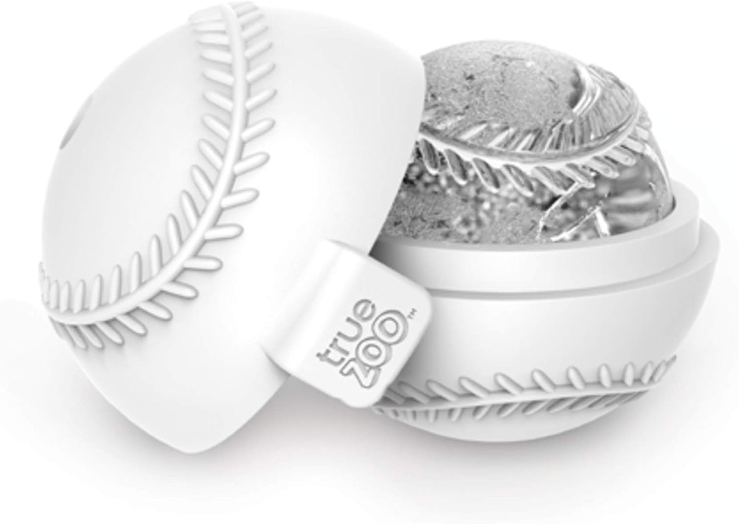 Baseball Ice Mold, Silicone Ice Sphere Mold, Novelty Ice Maker, Set of 1, White, Dishwasher Safe, Ice Cube Tray