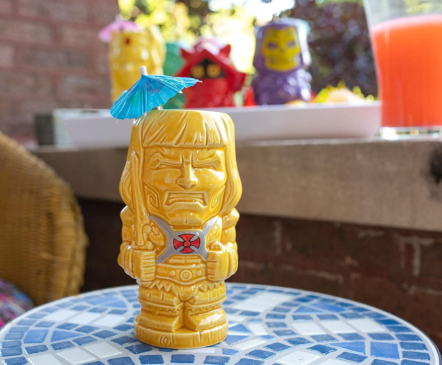 Masters of the Universe He-Man Ceramic Mug | Official Collectible Tiki Cup | Tropical Drinkware for Home Barware Set | Holds 20 Ounces