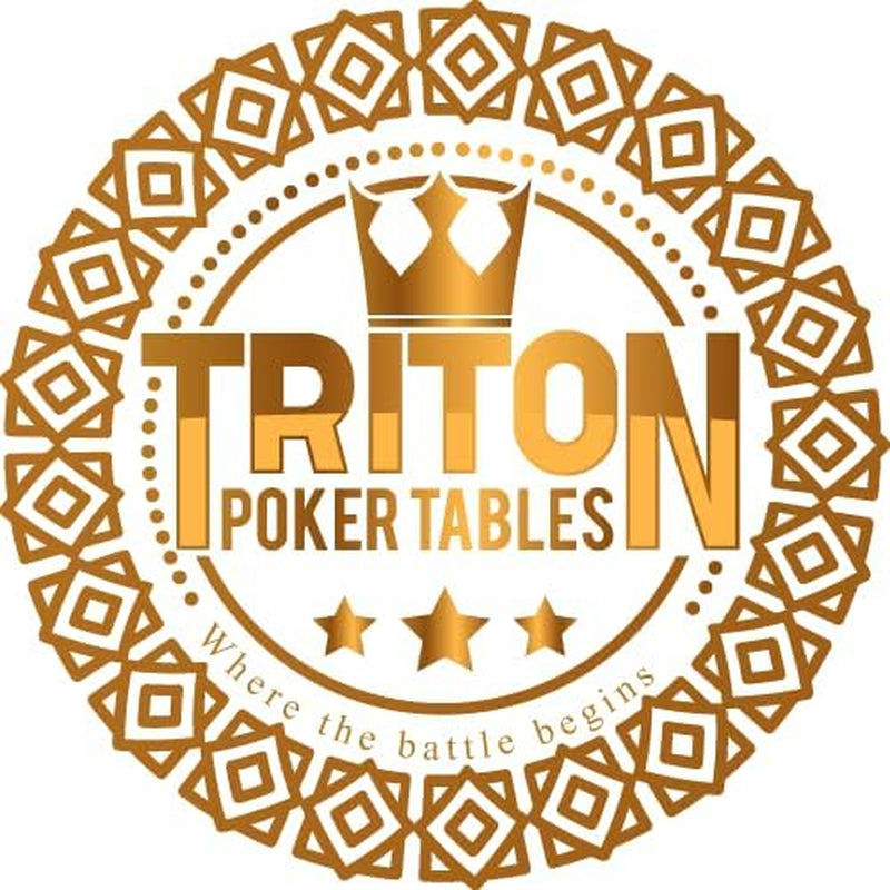Tritonโข Premium Portable Poker Table Mat 10 Player Blue - Multi-Spandex Fabric Rubber Portable Poker Game Mat with Zippered Oxford Fabric Carry Bag - 77.75" L X 35.5" W