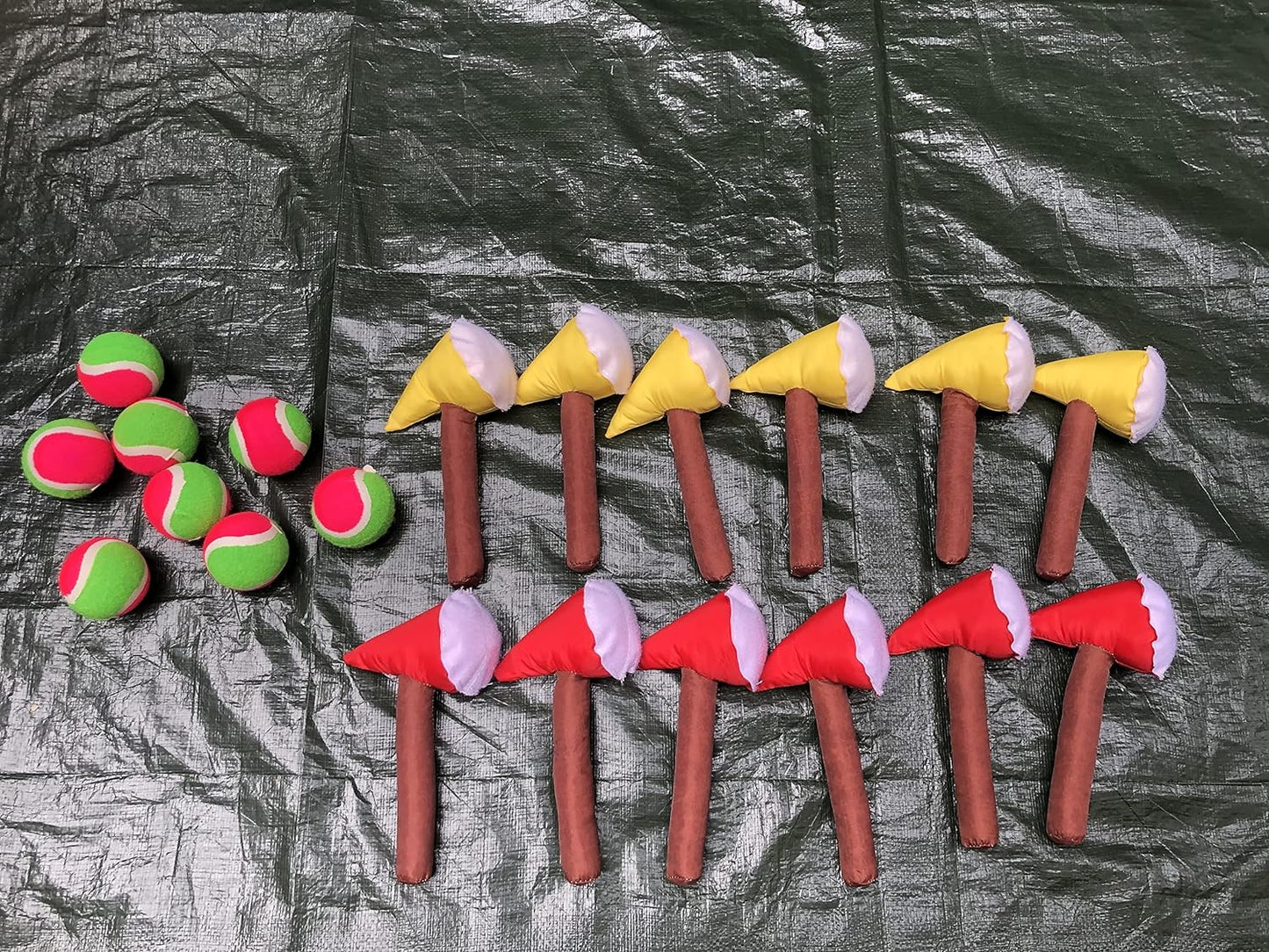 Inflatable Axe Throwing Game + Inflatable Ball Toss Target Dart Board for Backyard/Birthday/School/Team/Party Events