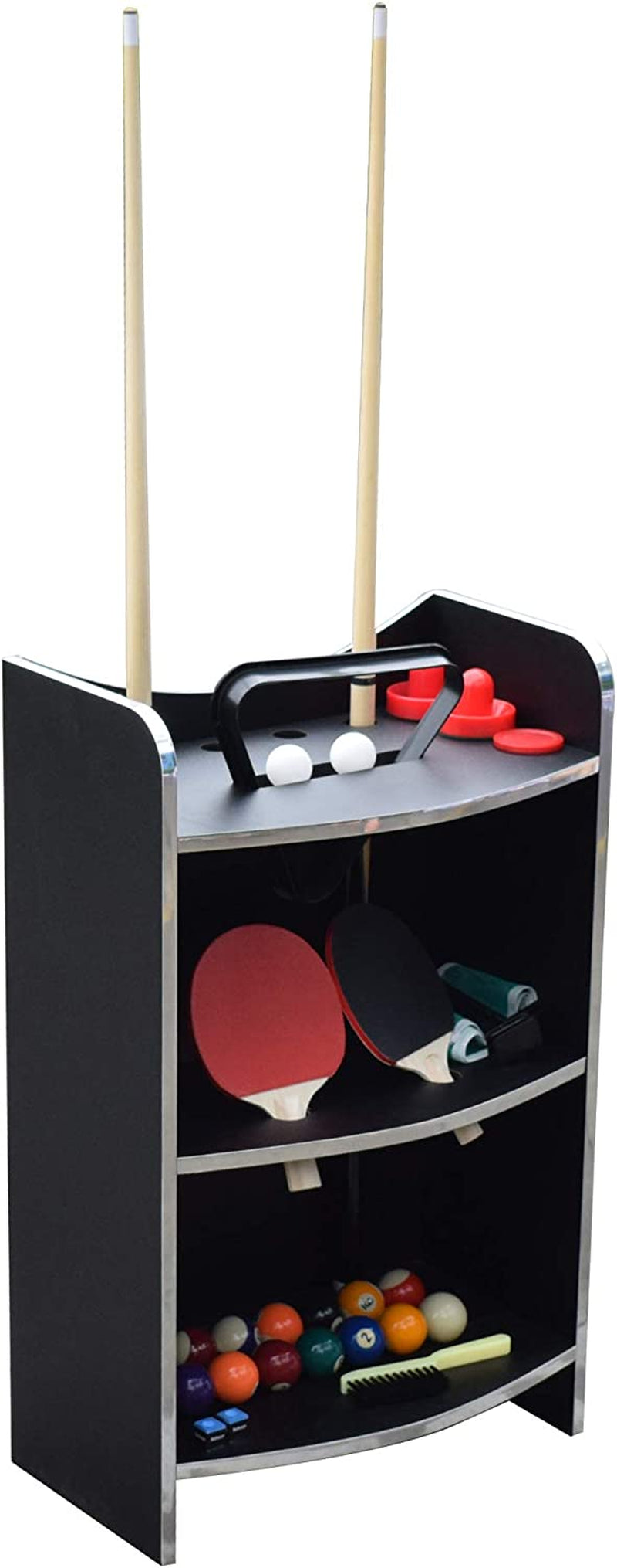 Triple Threat 6-Ft 3-In-1 Multi Game Table with Billiards, Air Hockey, and Table Tennis