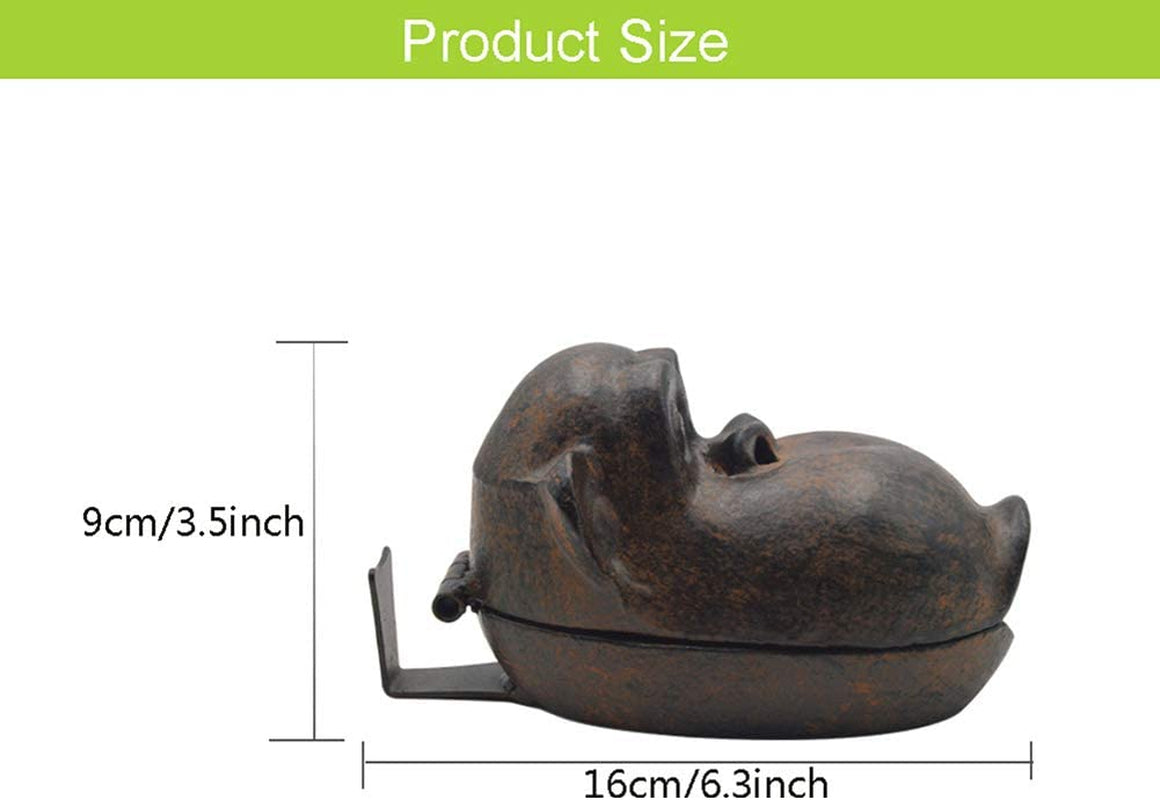 FLA Cigar Ashtray, Big Monkey Retro Cigarettes Ashtrays Outdoor Indoor for Home Decor Garden Patio Cast Iron, Best Gift for Smokers Men and Women