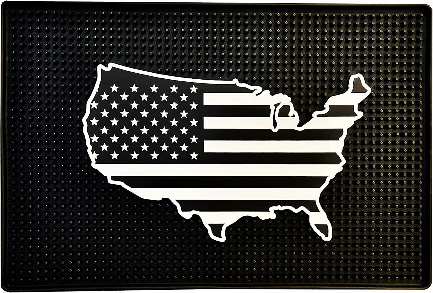 Premium USA Bar Mat, 18In X 12In Custom Bar Mat with Slogan Bar Mat for Spills Service Mat for Coffee, Bars, Restaurants and Countertops.