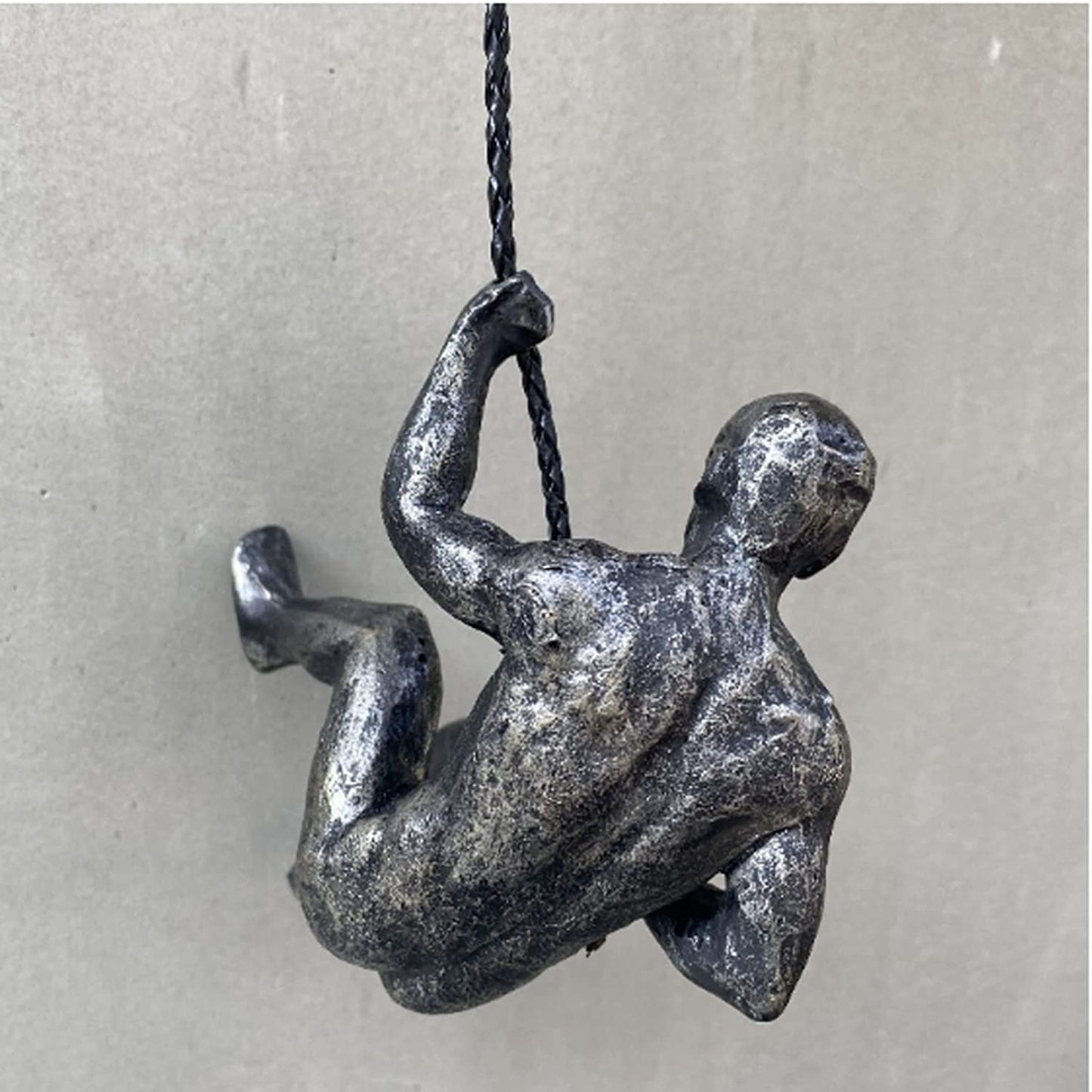 Set of 3 Climbing Men 7.8" down Climbing Man Wall Art Decor Rock Climbing Gifts Modern 3D for Men'S Unique Sports & Outdoors Sculpture for Bedroom Home Office Company- and 4.5” Left/Right