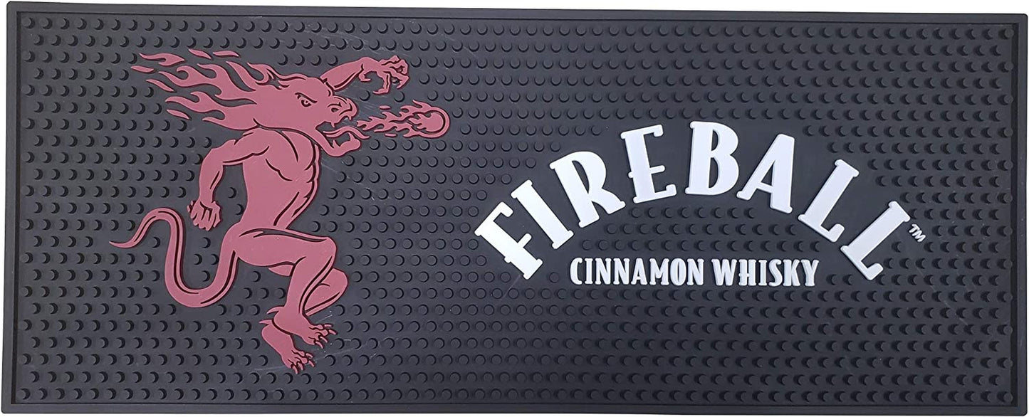 Cinnamon Whisky Extra Large Bar Mat Spill Mat Rail Drip Mat - 19.75" X 8.0"