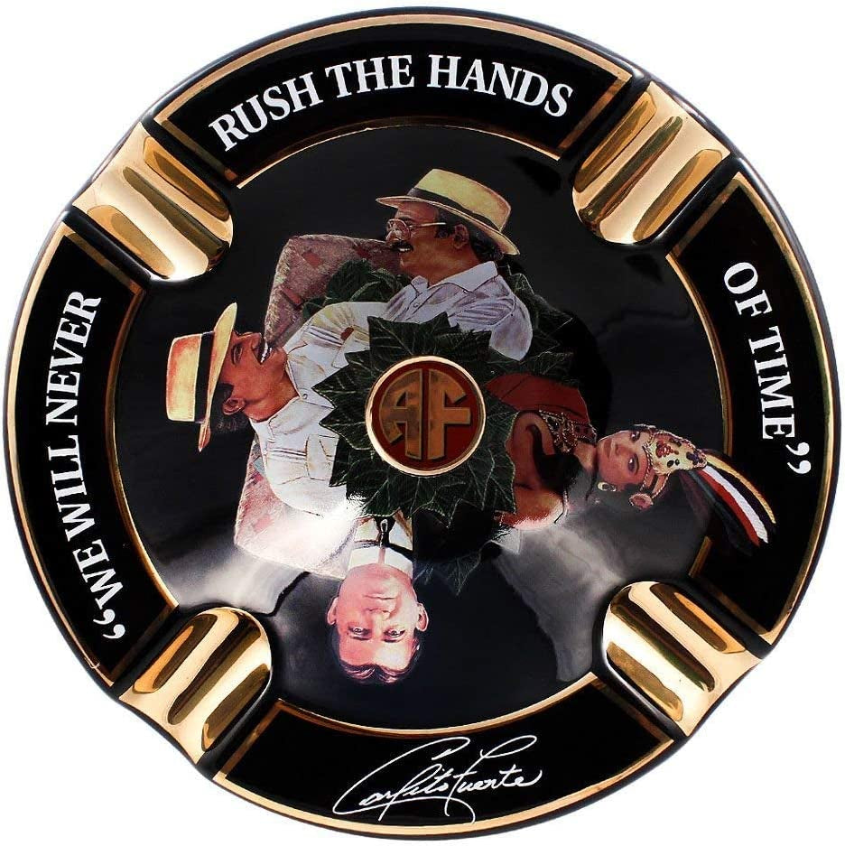 Limited Edition Large 8.75" Porcelain Cigar Ashtray Black