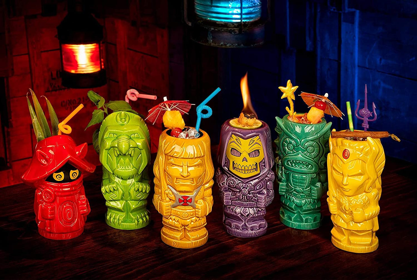 Masters of the Universe Mer-Man Ceramic Mug | Official Collectible Tiki Cup | Tropical Drinkware for Home Barware Set | Holds 18 Ounces
