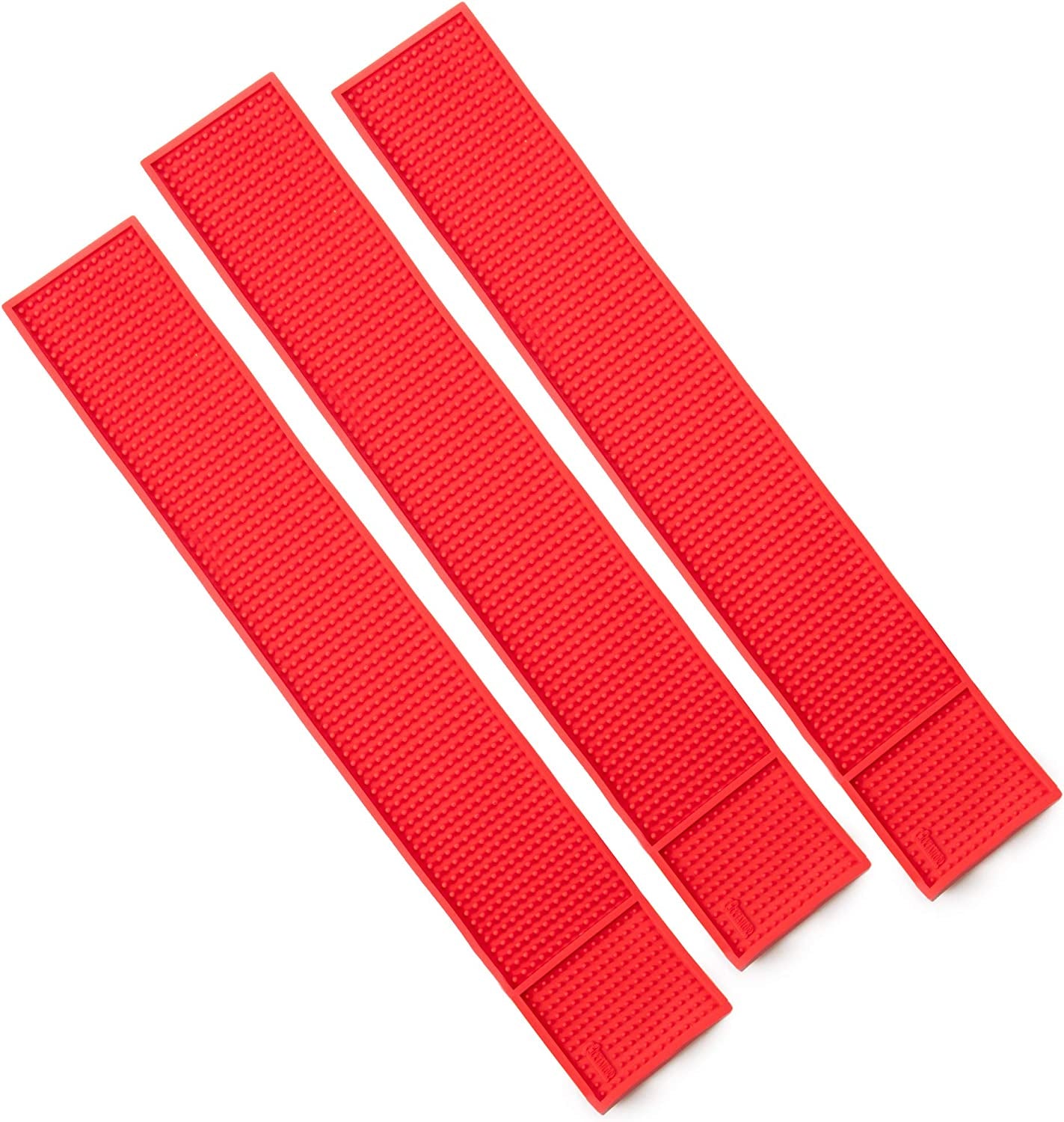 Rubber Bar Top Spill Mat (1) - 24" X 4" Heavy Duty Non-Slip Professional Bartender Accessories - Essential Business Supplies for Cocktail Drink Mixing, Industrial & Home Kitchen