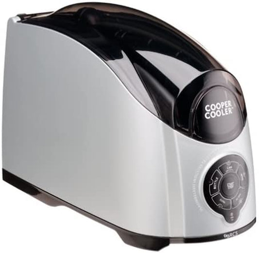 - Rapid Beverage and Wine Chiller, Automatic Touchpad Wine Bottler Chiller, Silver