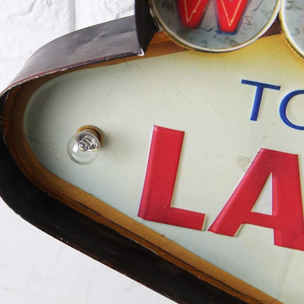 Metal LED Sign Decorative Bar LED Metal Wall Light Sign (LAS VEGAS)