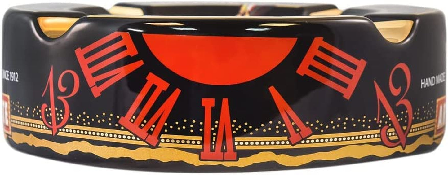 Limited Edition Large 8.75" Porcelain Cigar Ashtray Black