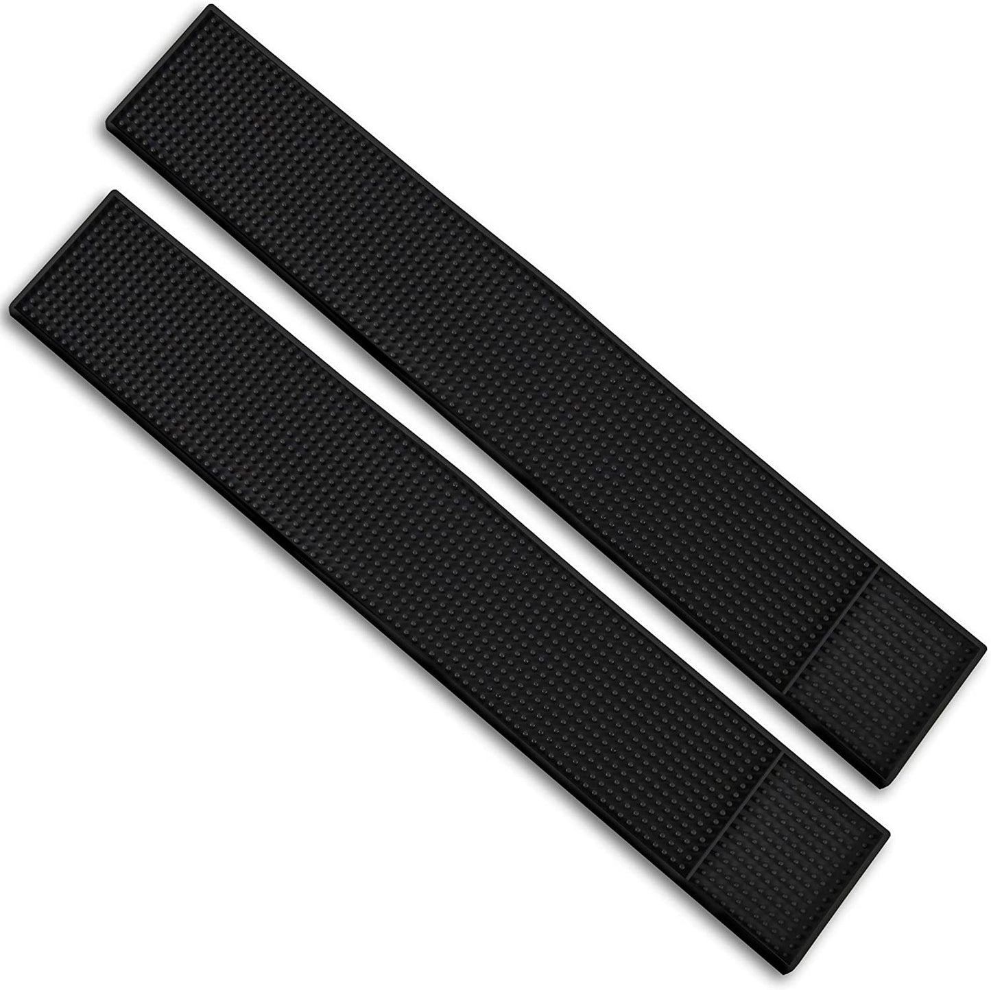 Rubber Bar Top Spill Mat (1) - 24" X 4" Heavy Duty Non-Slip Professional Bartender Accessories - Essential Business Supplies for Cocktail Drink Mixing, Industrial & Home Kitchen
