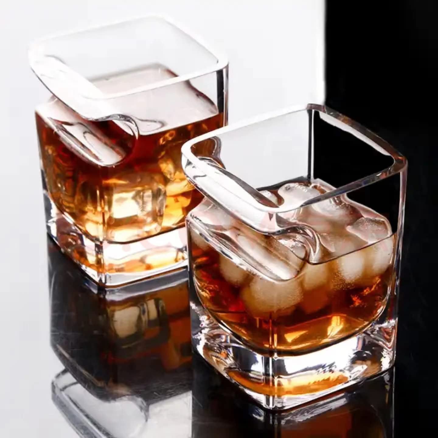 Cigar Whiskey Glasses -12Oz Old Fashioned Glass with Integrated Cigar Tray,Bar Glass Cup, Crystal Whisky Glass Set with Cigar Holder
