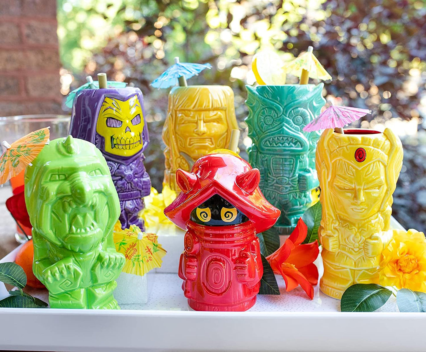 Masters of the Universe He-Man Ceramic Mug | Official Collectible Tiki Cup | Tropical Drinkware for Home Barware Set | Holds 20 Ounces
