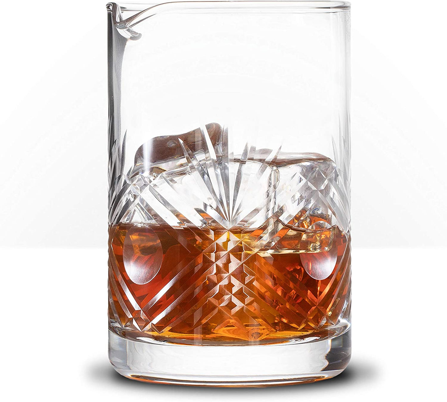 Seamless Hand Cut Mixing Glass - 550Ml / 18Oz - Professional Bartending Commercial Glassware