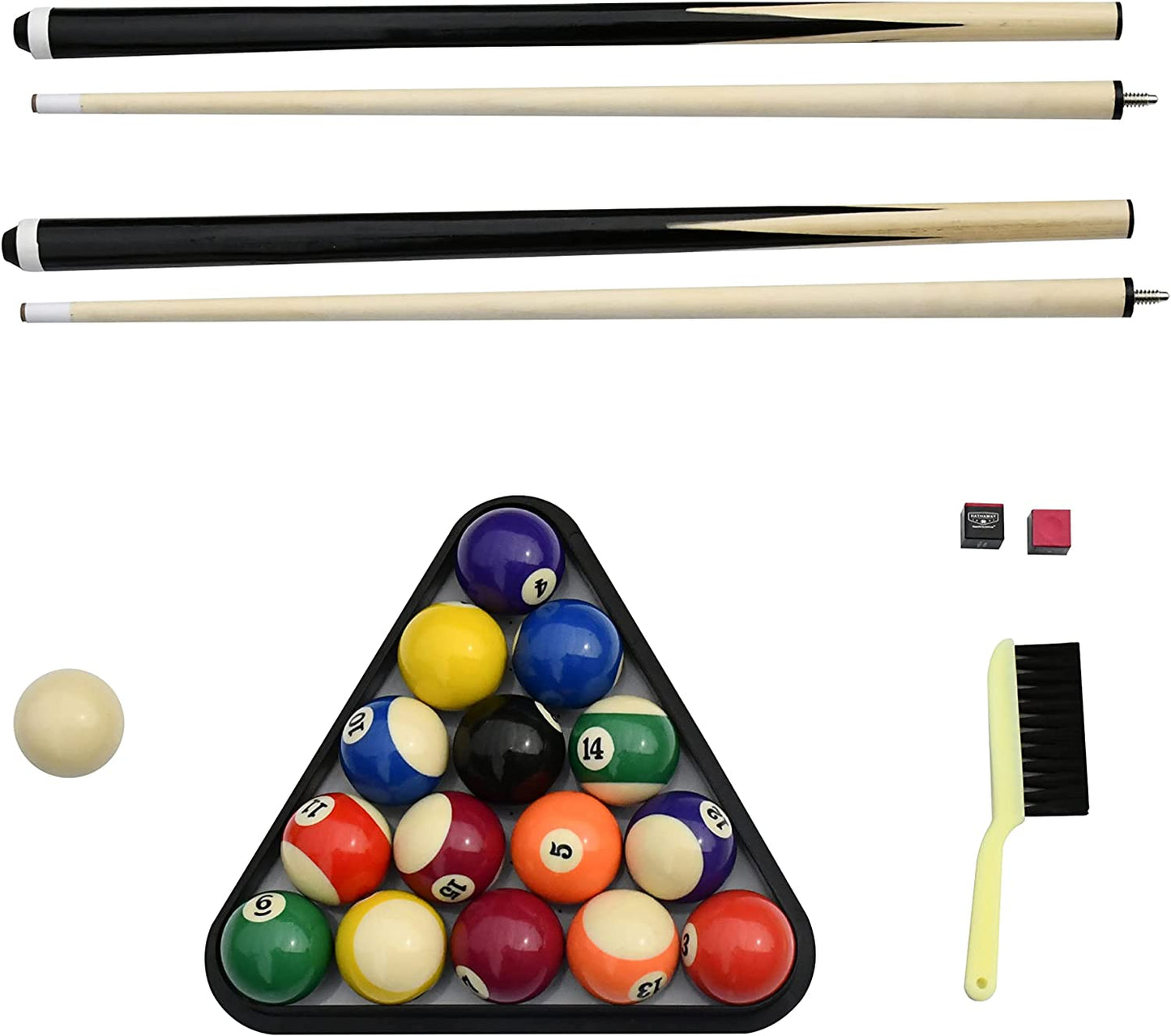 Hathaway Fairmont Portable 6-Ft Pool Table for Families with Easy Folding for Storage, Includes Balls, Cues, Chalk