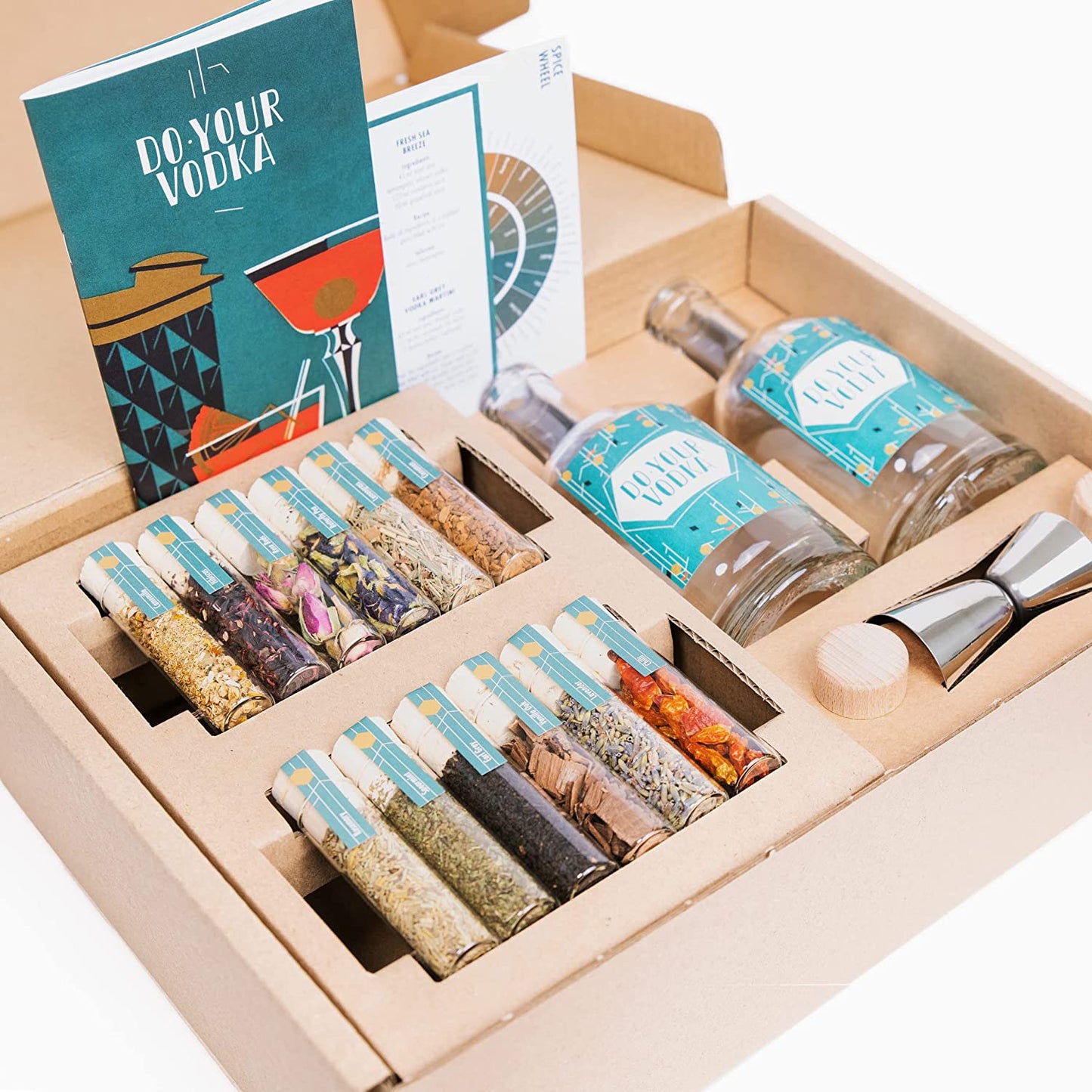 DO YOUR VODKA | Alcohol Infusion-Kit | DIY Kit for Homemade Vodka Flavor | Cocktail Kit with 12 Botanicals | Bar Essentials | Perfect Bartender Kit | Valentine Gift Idea for Men and Women
