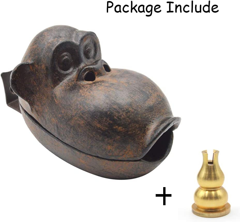FLA Cigar Ashtray, Big Monkey Retro Cigarettes Ashtrays Outdoor Indoor for Home Decor Garden Patio Cast Iron, Best Gift for Smokers Men and Women