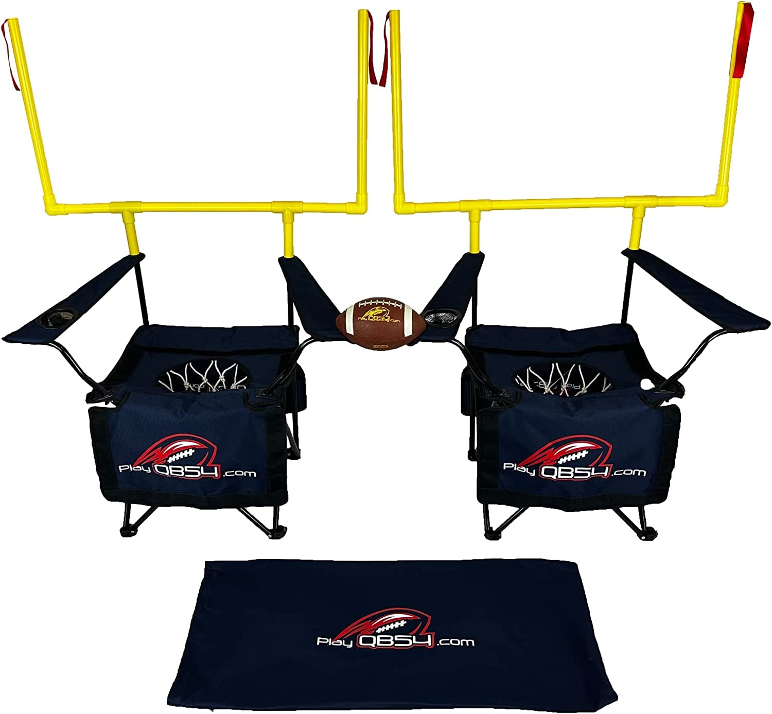 - the Ultimate Football Yard Game Set, Outdoor Football Toss for Tailgating, Backyard, Beach, Park, Tournaments, Sports Training, Score Touchdowns, Kick Field Goals (Navy Blue)