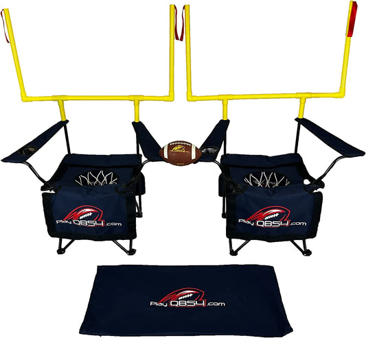- the Ultimate Football Yard Game Set, Outdoor Football Toss for Tailgating, Backyard, Beach, Park, Tournaments, Sports Training, Score Touchdowns, Kick Field Goals (Navy Blue)