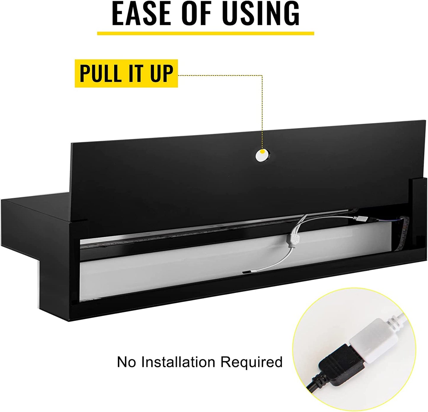 LED Lighted Liquor Bottle Display Shelf, 40-Inch LED Bar Shelves for Liquor, 2-Step Lighted Liquor Bottle Shelf for Home/Commercial Bar, Acrylic Lighted Bottle Display with Remote & App Control
