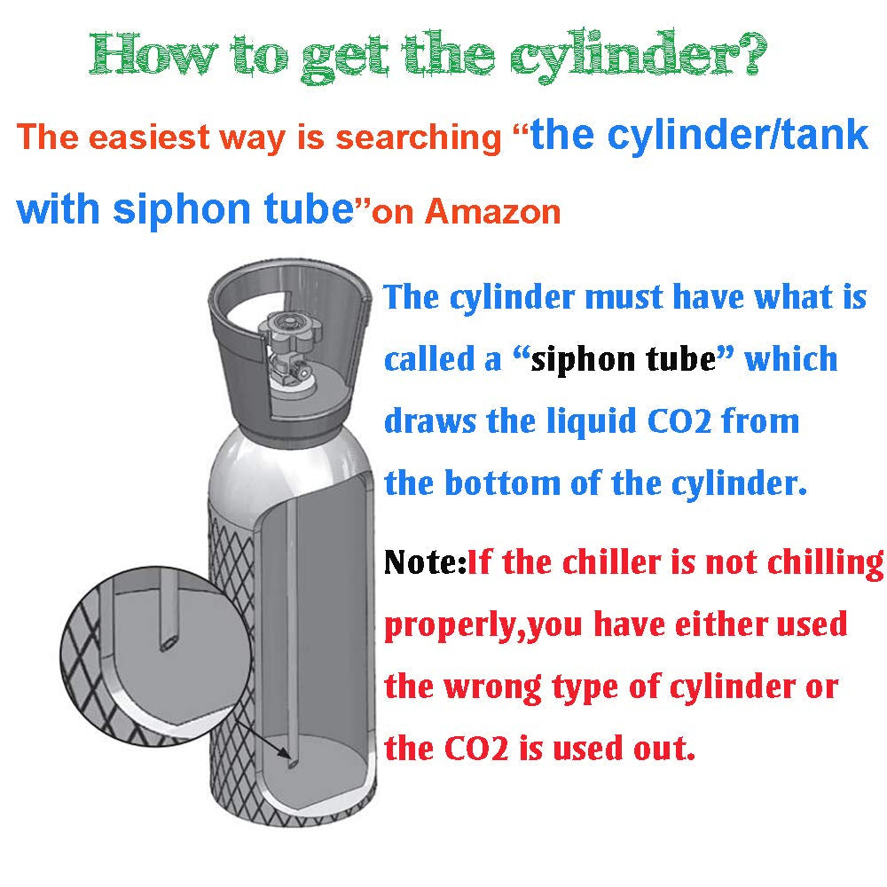 Glass Chiller – CO2 Glass Froster for Cups and Glasses – Instant Drink Chiller for Cocktail, Beer, Mixed Drinks, Wine – Glass Chiller for Bar, Restaurant, Kitchen.