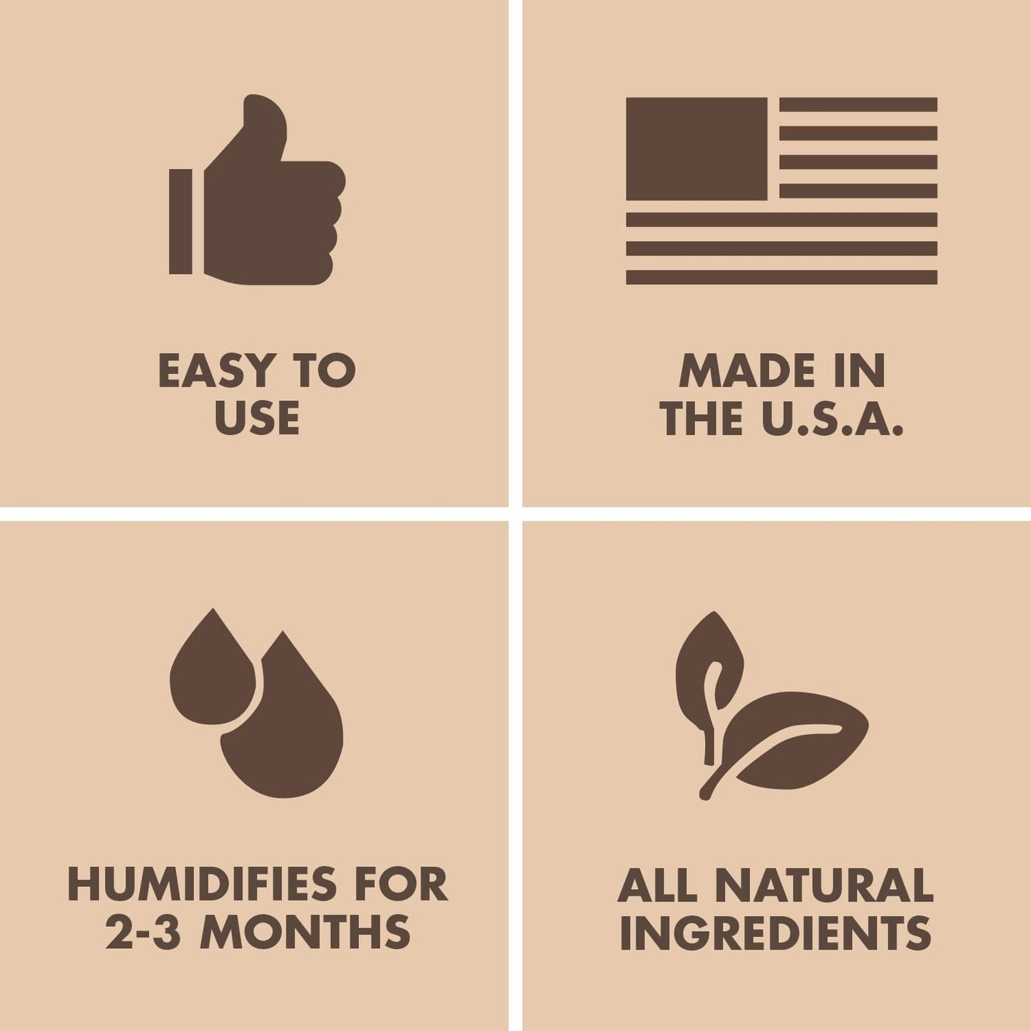 62% Two-Way Humidity Control Packs for Storing ½ Oz – Size 4 – 10 Pack – Moisture Absorbers for Small Storage Containers – Humidifier Packs – Hydration Packets in Resealable Bag