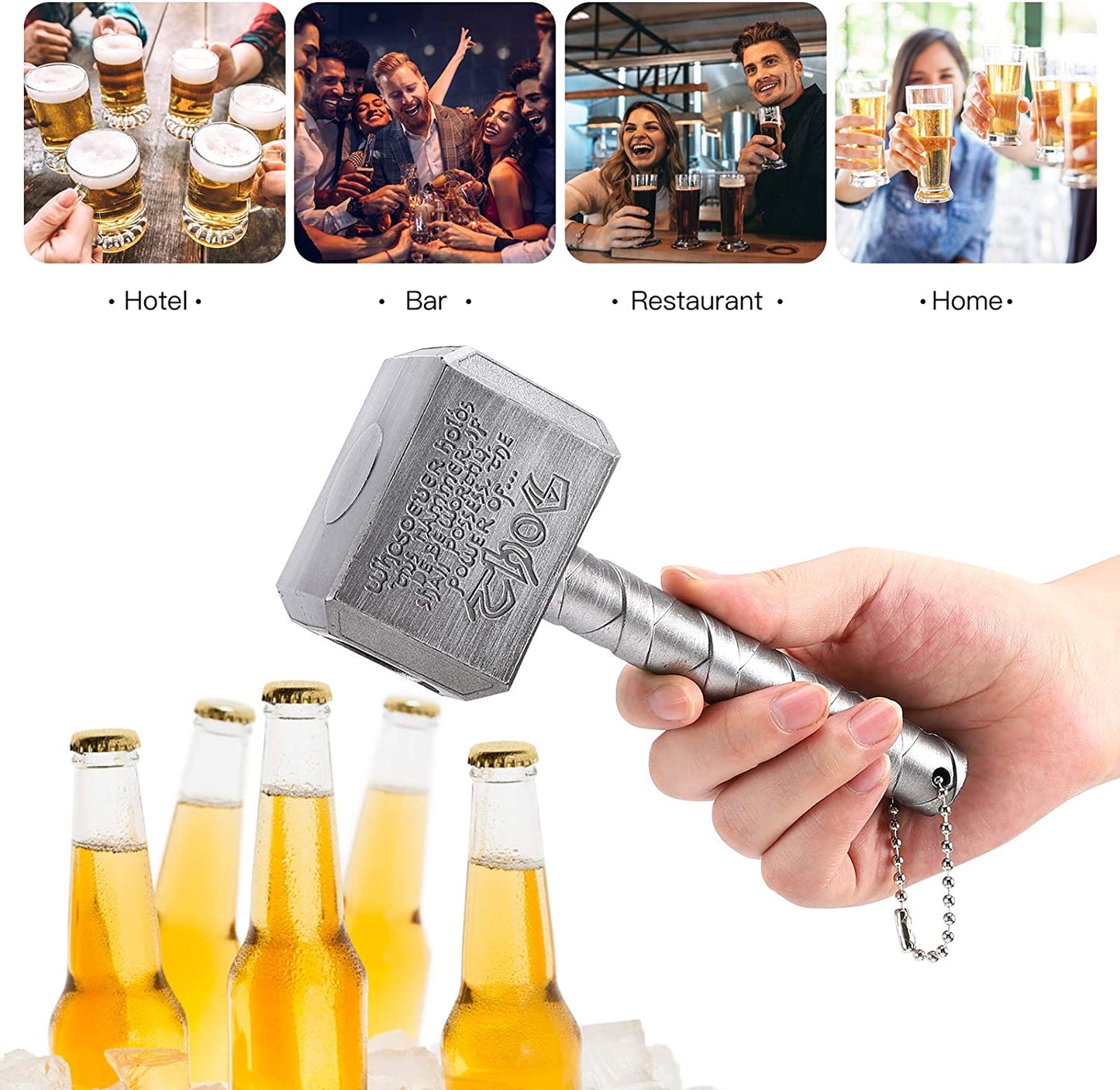 Bottle Opener - Beer Opener Beer Bottle Opener, Beer Gifts for Men, Him, Husband, Dad, Boyfriend