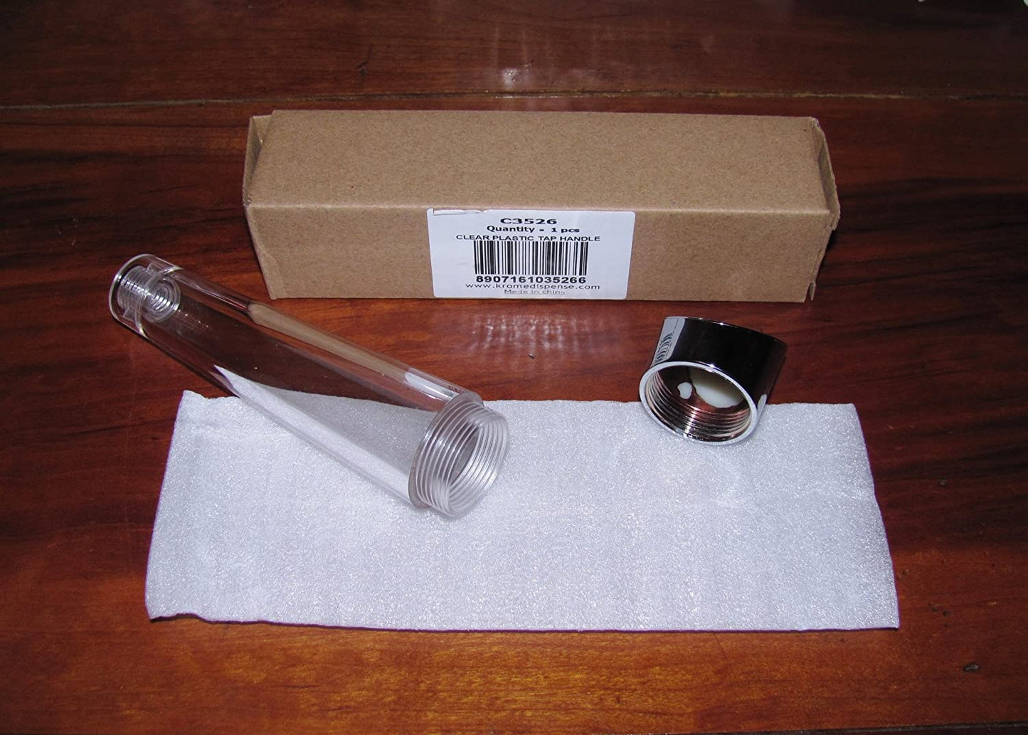 SEE THRU BEER FAUCET HANDLE HOLLOW to FILL with INGREDIENTS The"Be ANYTHING" Beer Tap Lever