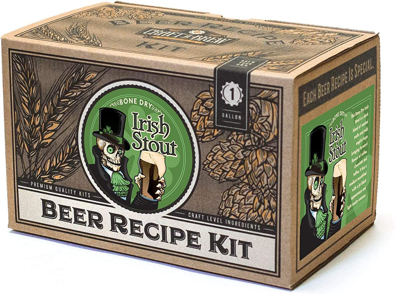 Bone Dry Irish Stout Refill Recipe Kit - 1 Gallon - Ingredients for Home Brewing Beer