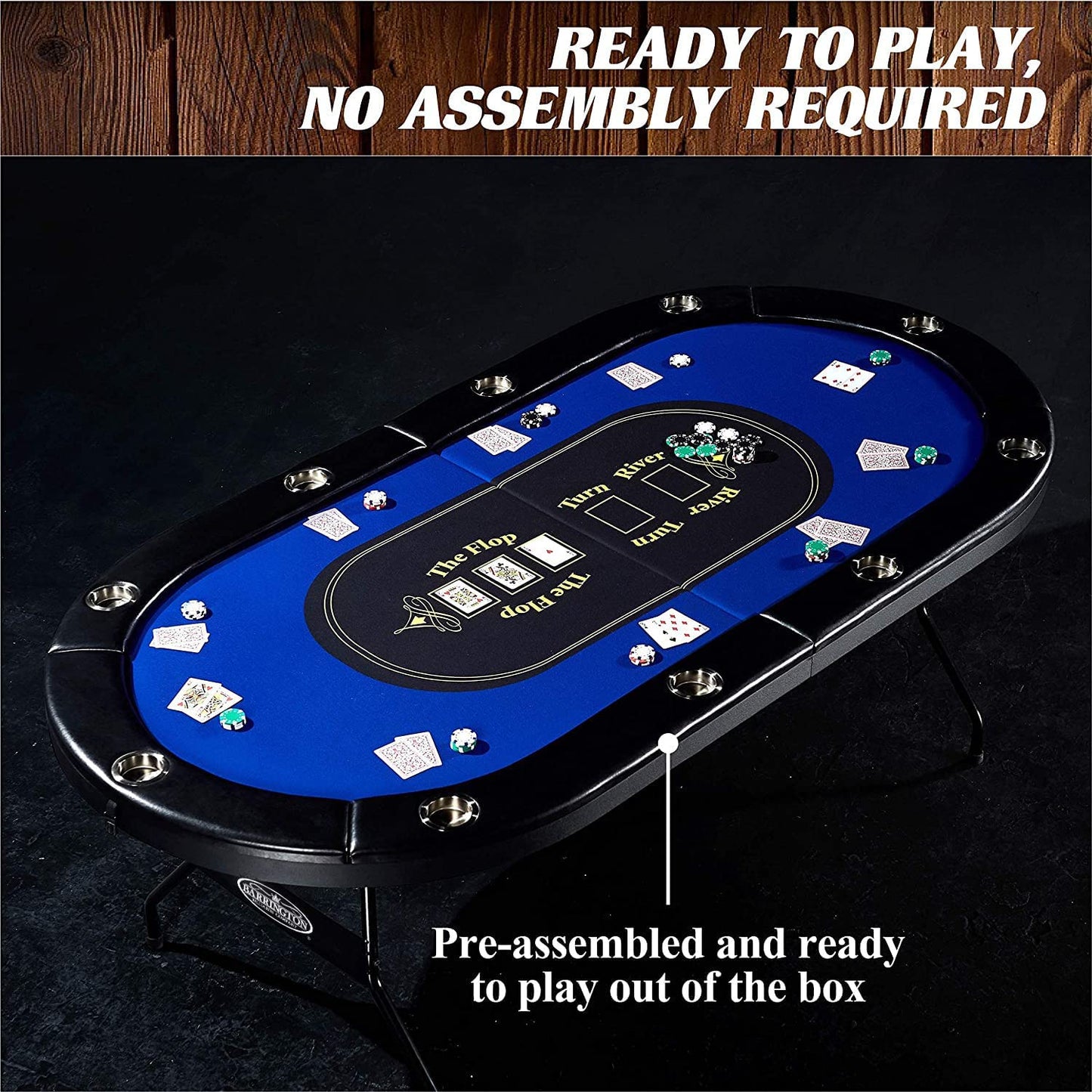 Barrington Billards Poker Table - Multiple Styles