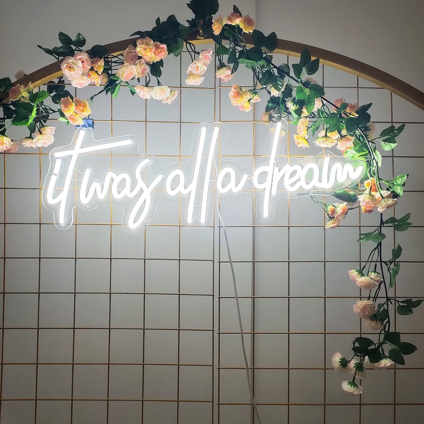It Was All a Dream Neon Sign Flex Led Neon Light Sign Led Logo Custom Neon Sign Bride Party Room Decoratio (Purple)