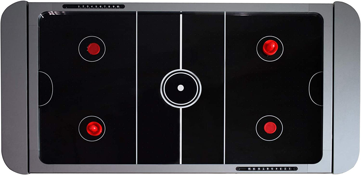 Triple Threat 6-Ft 3-In-1 Multi Game Table with Billiards, Air Hockey, and Table Tennis