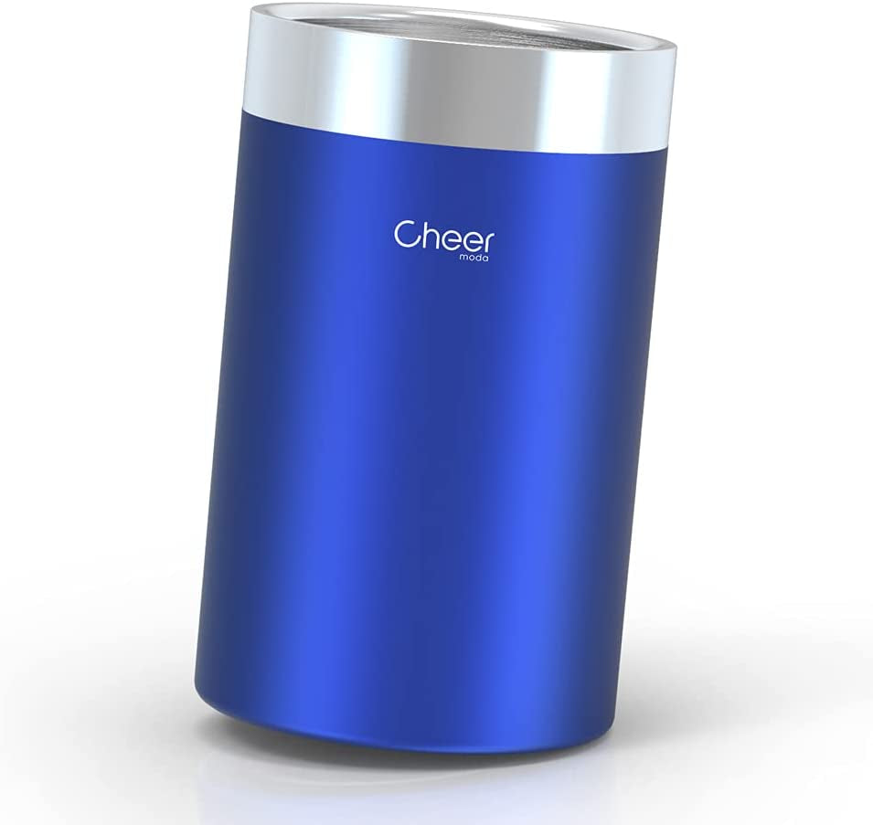 Wine Chiller - Premium Iceless Wine Cooler, Keeps All 750Ml Bottles Cold for Hours, Elegant Insulated Champagne Bucket & Wine Bottle Cooler Ice Bucket, Blue