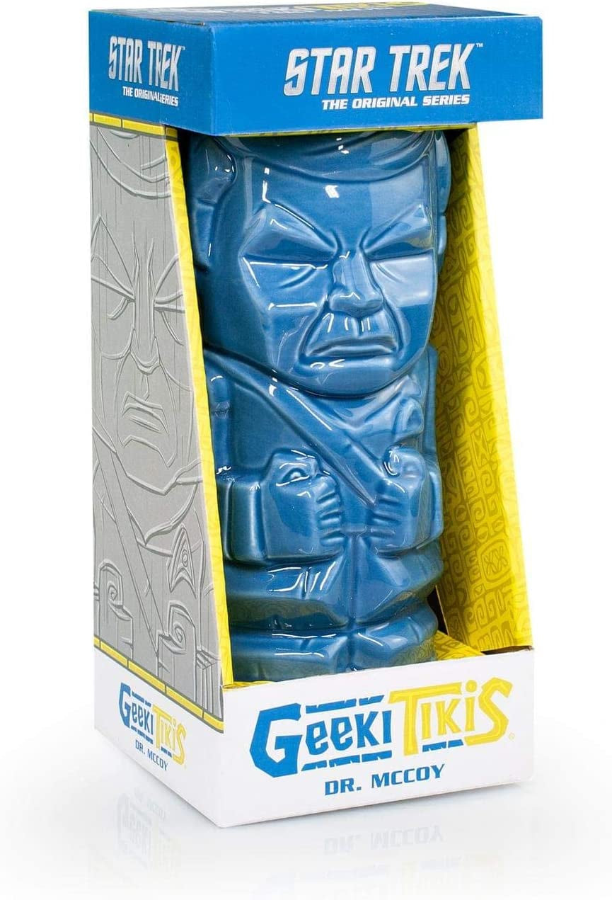 Geeki Tikis Star Trek Dr. Mccoy Mug | Official Star Trek Collectible Tiki Style Ceramic Cup | Holds 20 Ounces