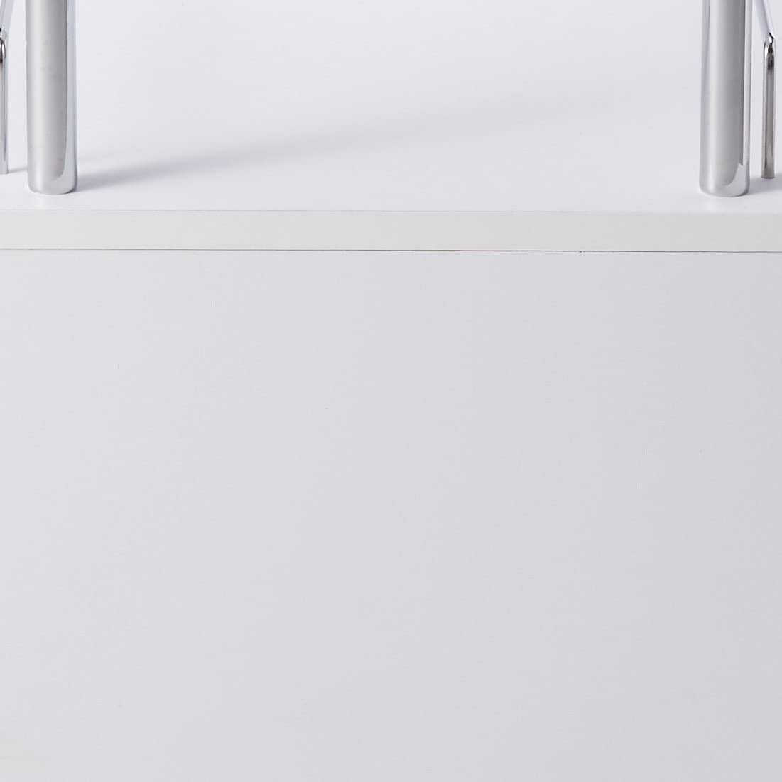Minorca Modern Wine Bar Table W/Shelves (White)