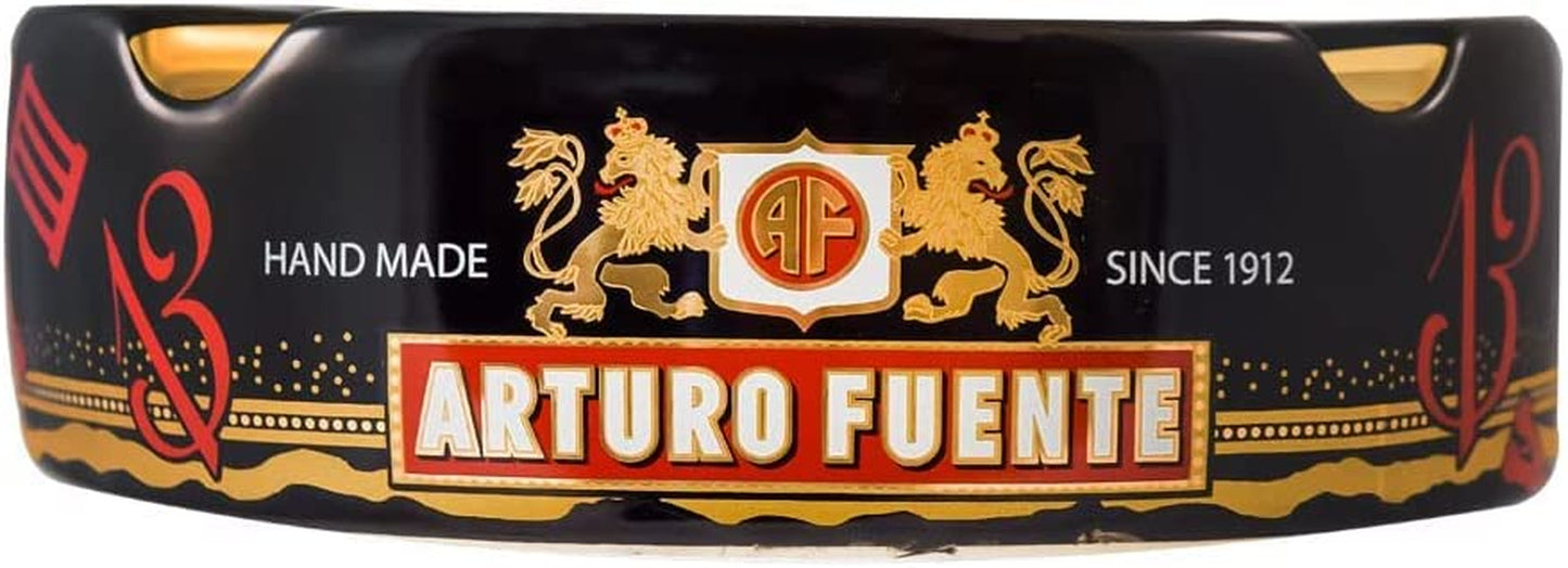 Limited Edition Large 8.75" Porcelain Cigar Ashtray Black