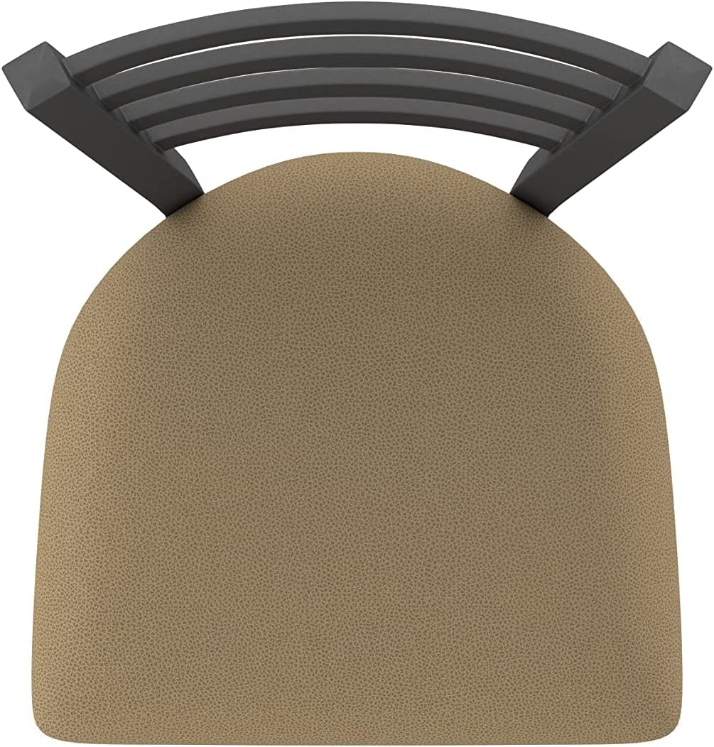 410 Jackie 30" Swivel Bar Stool with Pewter Finish and Canter Thatch Seat