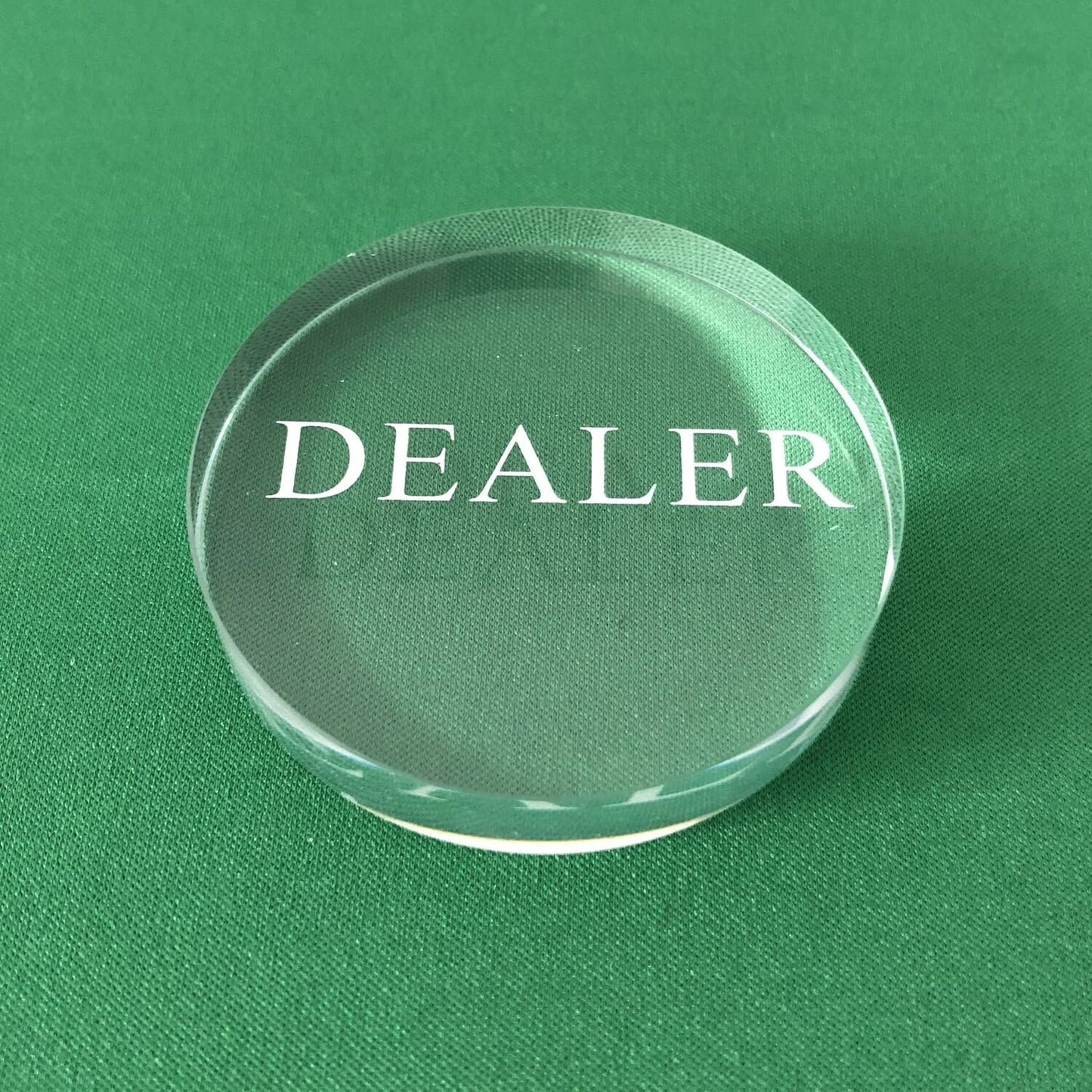 Yuanhe Transparent Poker Dealer Button Poker Game Dealer Crystal Casino Dealer Transparent Poker Dealer, for Poker Games and Card Games