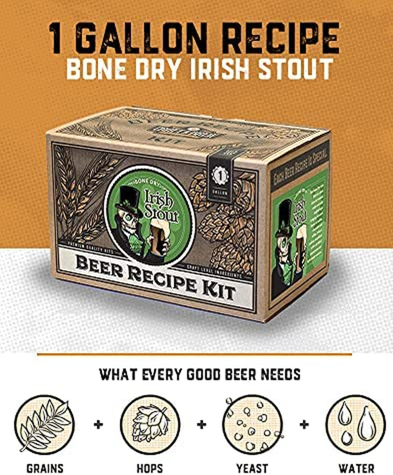 Bone Dry Irish Stout Refill Recipe Kit - 1 Gallon - Ingredients for Home Brewing Beer