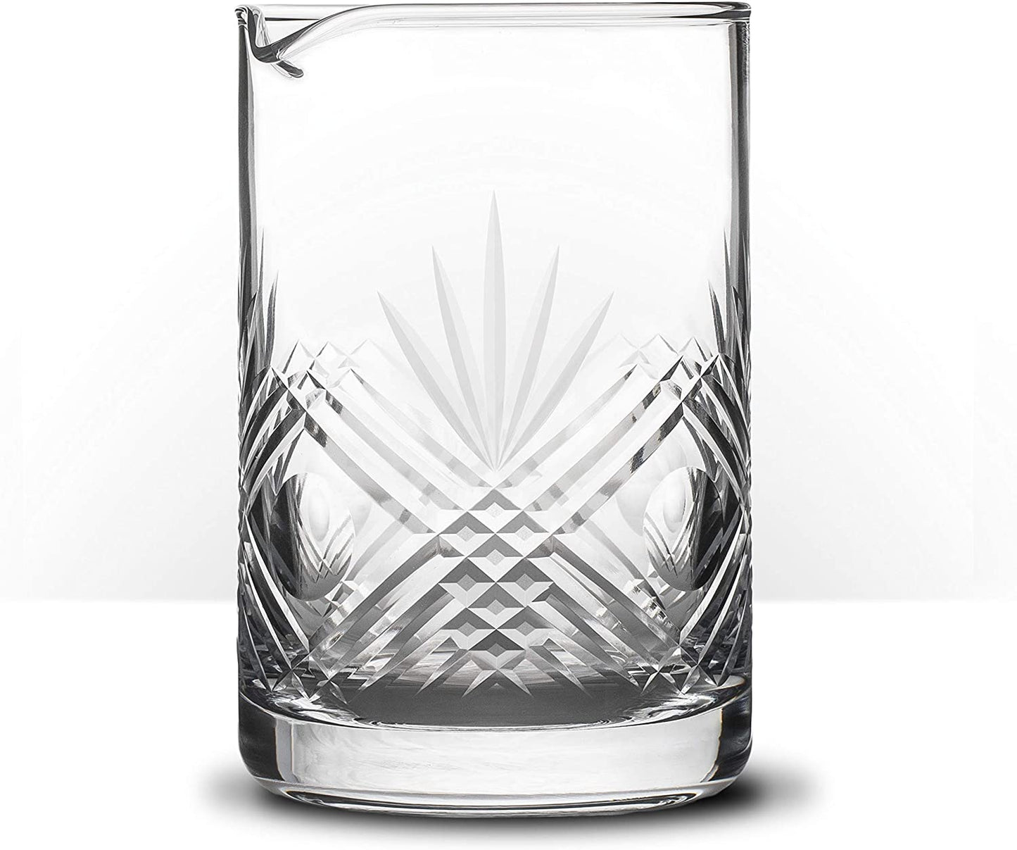 Seamless Hand Cut Mixing Glass - 550Ml / 18Oz - Professional Bartending Commercial Glassware