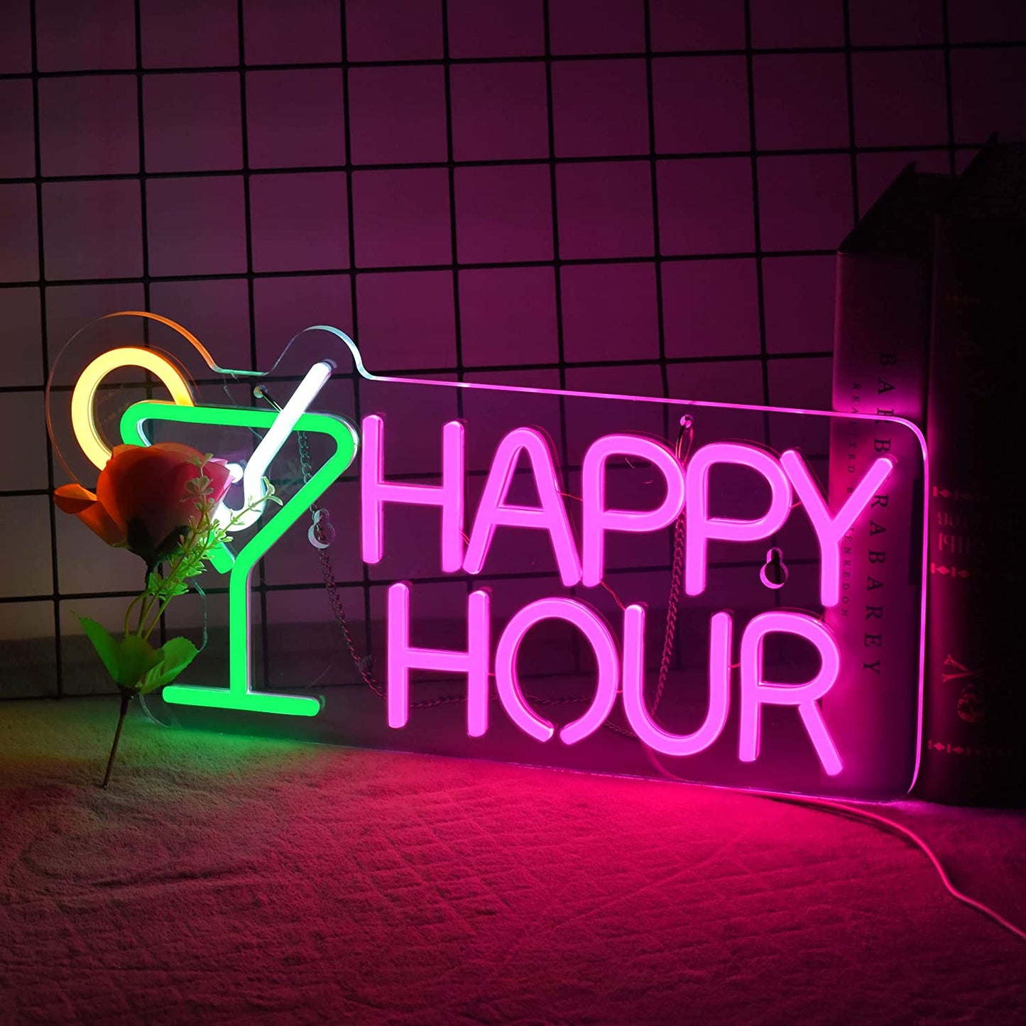 Neon Sign Bar Home Neon Light Handmade LED Dimmable Neon Lights Signs for Art Man Cave Bedroom Office Hotel Pub Cafe Recreation Room Wall Artwork Sign Decor