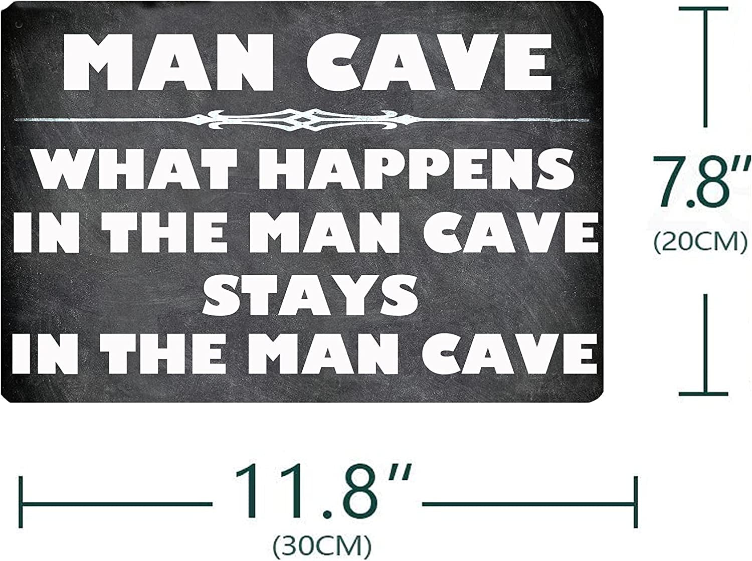 Man Cave What Happens in the Man Cave Stay in the Man Cave Metal Sign Vintage Retro Home House Man Cave Decor