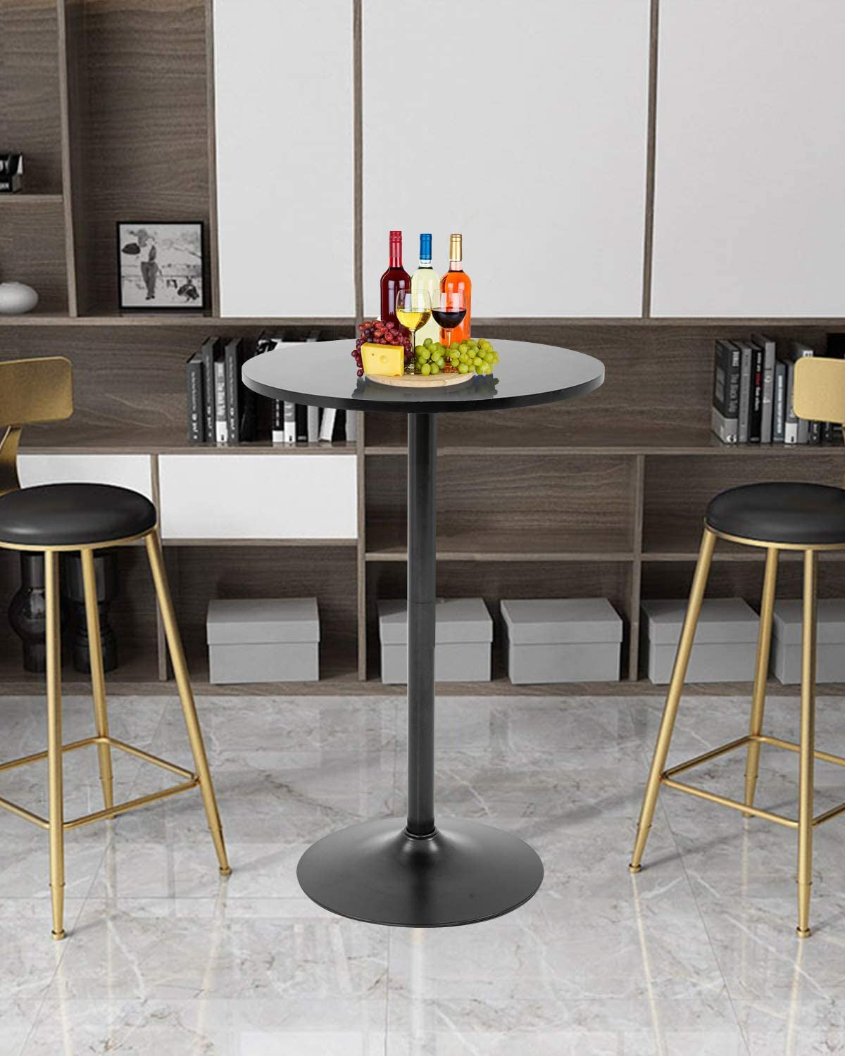 Modern Bar Table Kitchen Dining Table round Pub Table Hydraulic Dining Room Home Kitchen Table Bar Top Table Tall Table