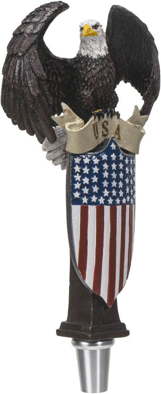 Patriot Eagle Shield Beer Tap Handle Figurine Statue Sport Bar Accessories