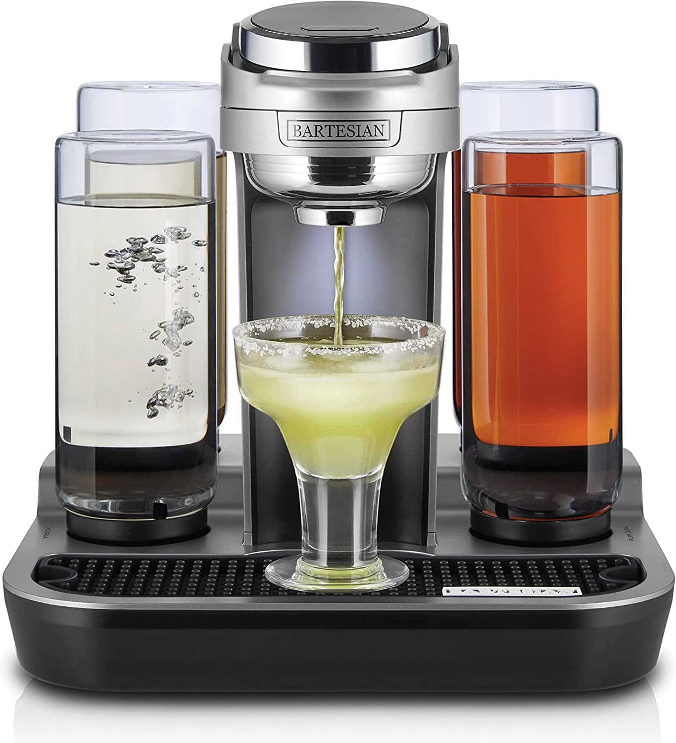 Bar Mat For Bartesian Premium Cocktail And Margarita Machine,Designed For Bartesian 55300: Margarita Glasses