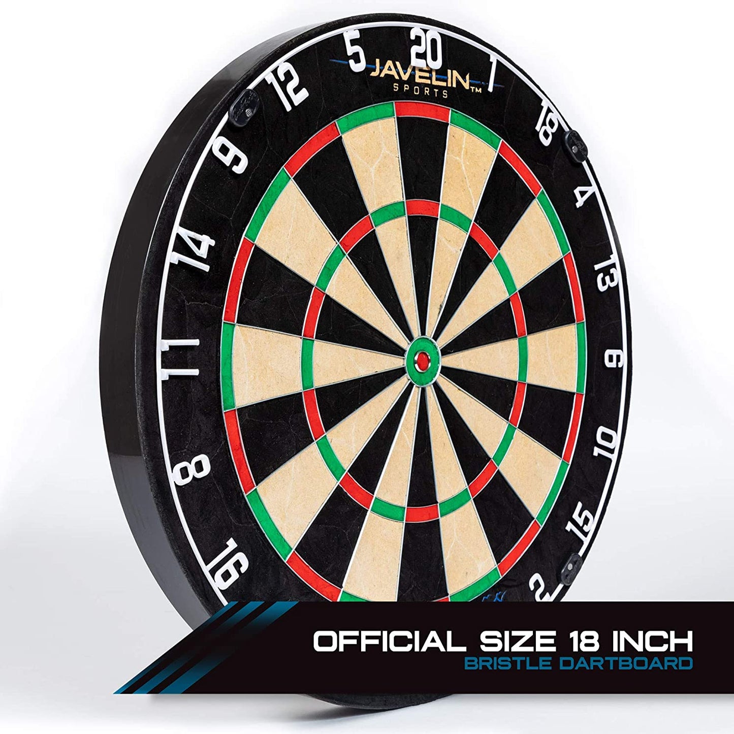 Volt Official Size Bristle Dartboard Set, Premium African Self-Healing Sisal Fibers, Easy-To-Mount Board- Perfect for Family Game Room, Basements, Bar, Man Cave, or Garage