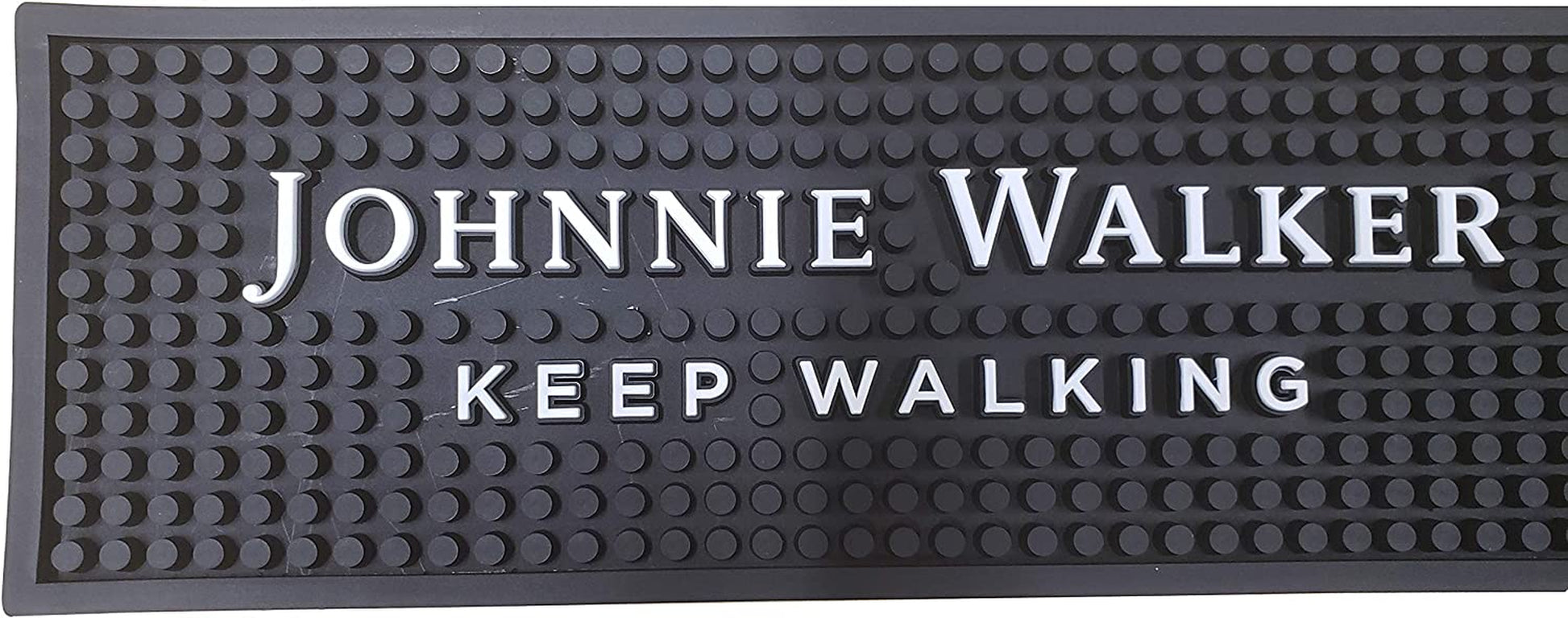 Bar Mat Keep Walking Scotch Whisky Spill Mat Rail Drip Mat - 19.25" X 3.5"